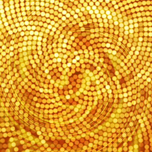 Mosaico dorado fondo — Vector de stock
