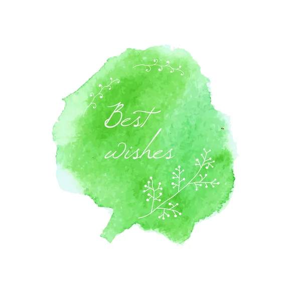 Banner on watercolor background — 스톡 벡터