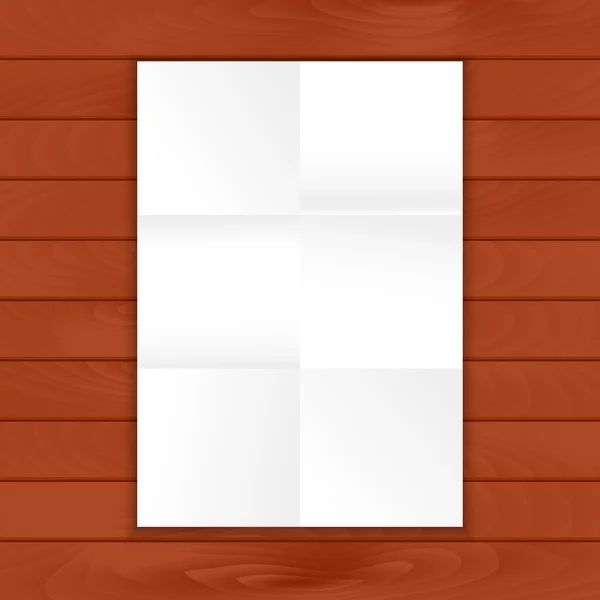 Blank template on wood background — Stock vektor