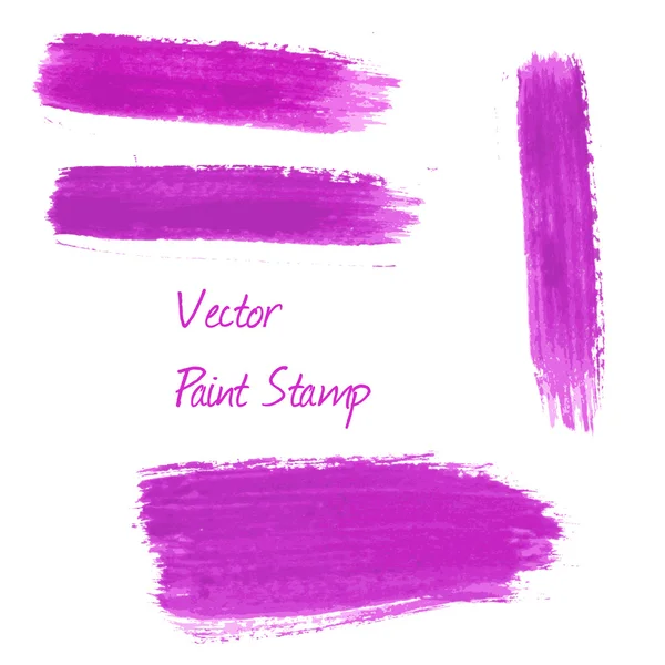 Violette Aquarellpinselstriche — Stockvektor