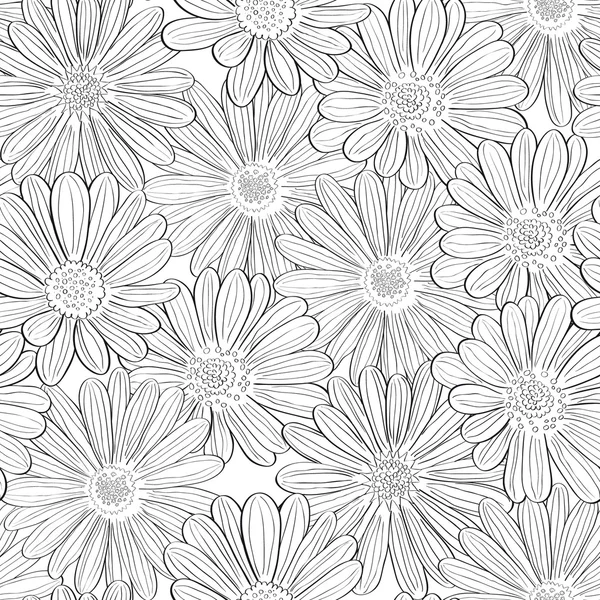 Dikişsiz papatya desen