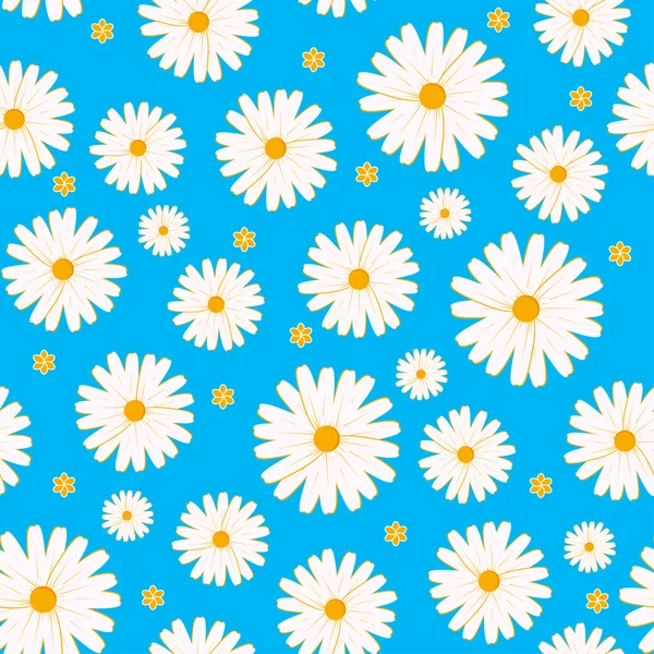 Dikişsiz papatya desen