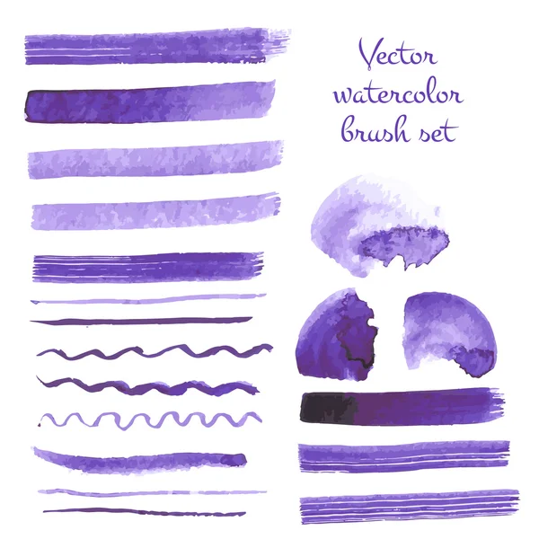 suluboya fırça darbeleri kümesi