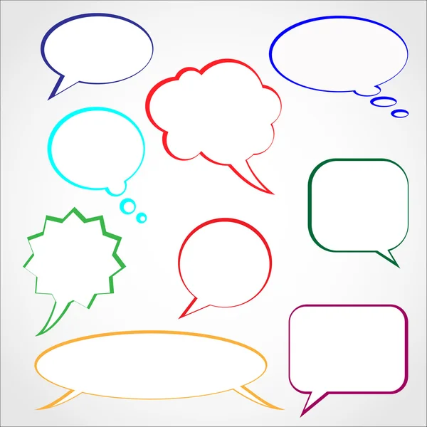 renkli konuşma balonları küme