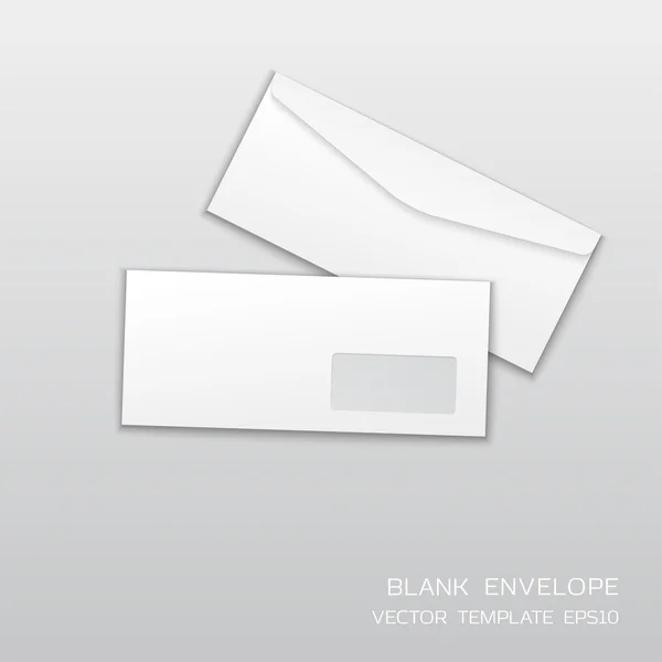 Blank envelope template isolated Vector Graphics