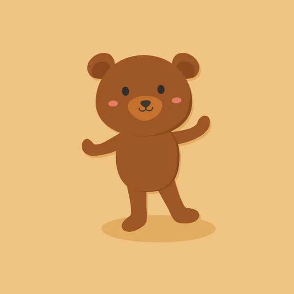 Roztomilý medvěd Grizzly — Stockový vektor