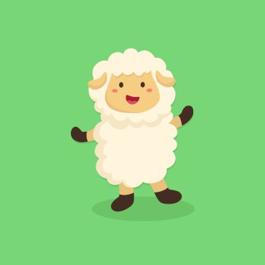 Cute Sheep Cartoon clipart