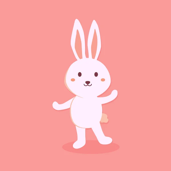 Mignon lapin dessin animé — Image vectorielle