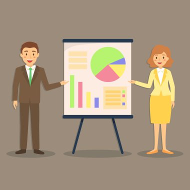 İş tanıtımı erkek ve kadın