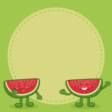 Karpuz karakter notlar yeşil