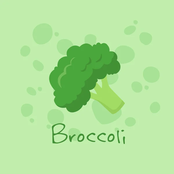 Вектор вегетарианской брокколи — стоковый вектор