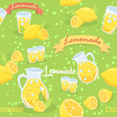 Limonata Seamless Modeli yeşil