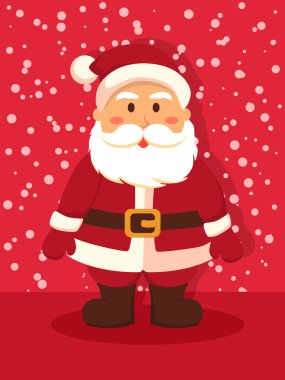 Noel Baba kırmızı ayakta