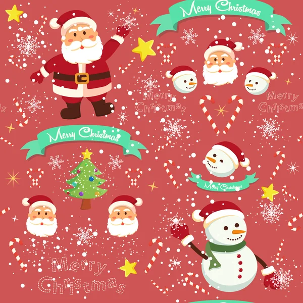Dikişsiz desen Noel kırmızı