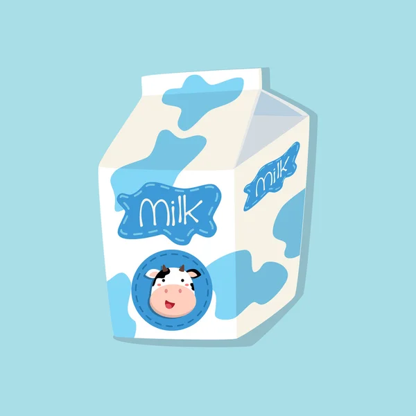 Sade süt kutusu — Stok Vektör