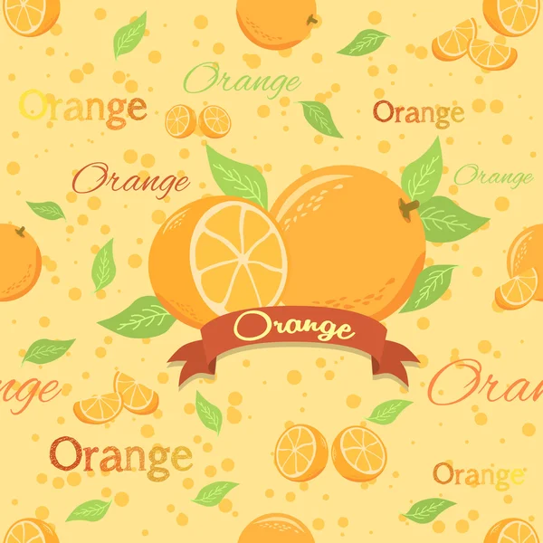 Pomarańczowy wzór — Wektor stockowy