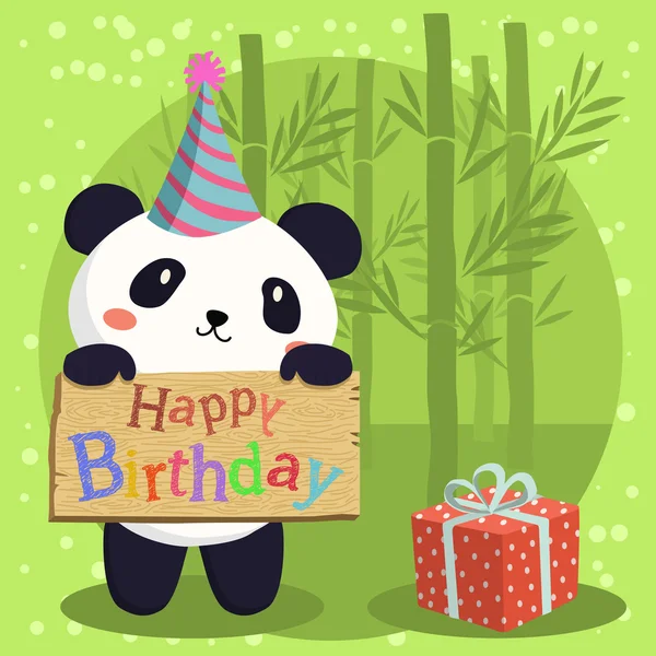 Doğum günü Panda çizgi film