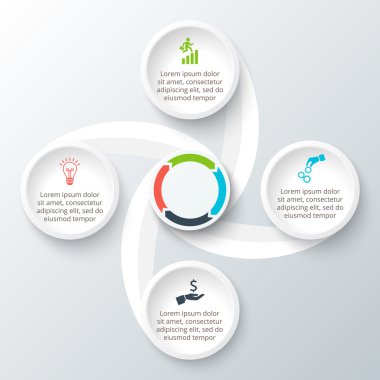 Vektör bilgi tasarım şablonu.