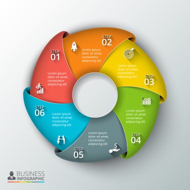 vektör daire Infographic.