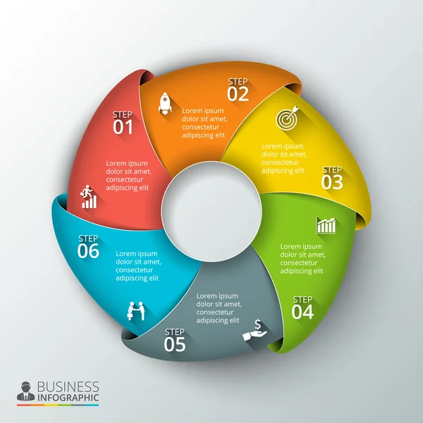 Vektorkreis-Infografik. — Stockvektor