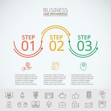 Soyut bilgi grafikleri sayı şablonu.