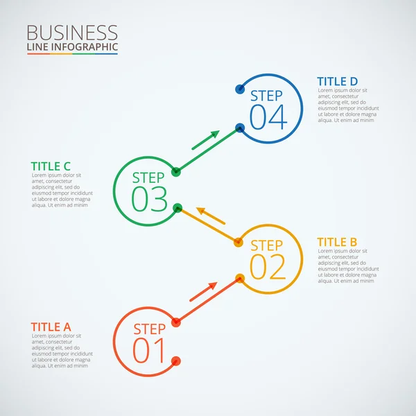 Infografías abstractas número de opciones plantilla. — Vector de stock