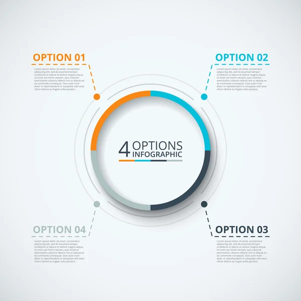 Modello di progettazione infografica vettoriale. — Vettoriale Stock