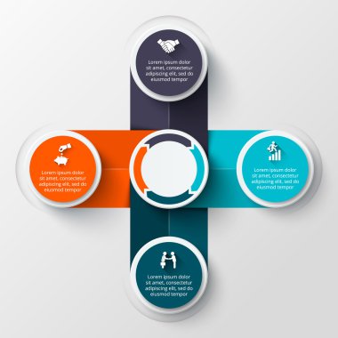 Vektör bilgi tasarım şablonu.