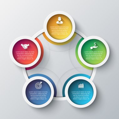 Vektör bilgi tasarım şablonu.