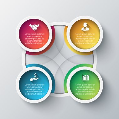 Vektör bilgi tasarım şablonu.