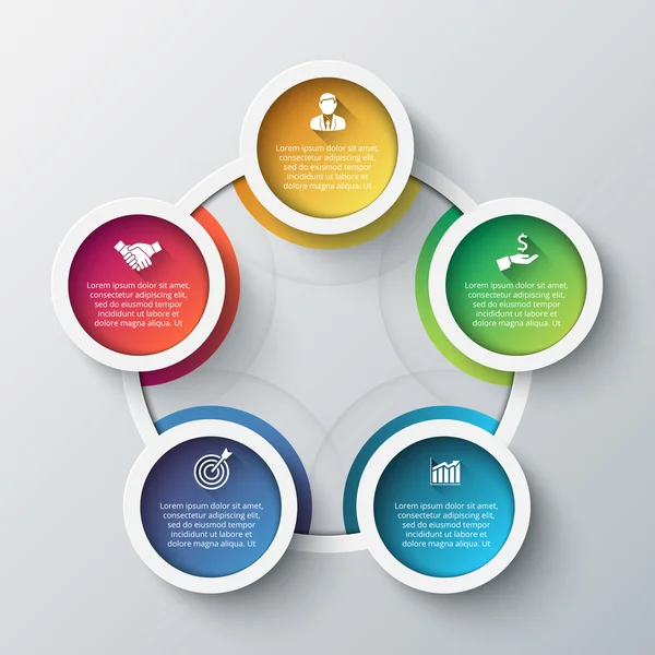 Vektör bilgi tasarım şablonu.