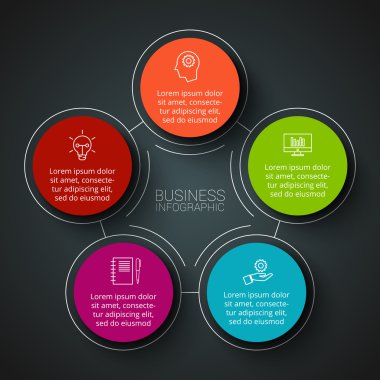 Vektör bilgi tasarım şablonu.