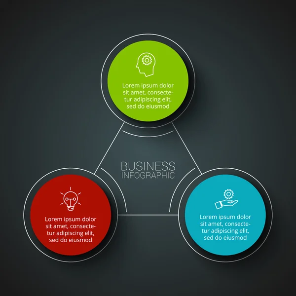 Modelo de design infográfico vetorial . —  Vetores de Stock