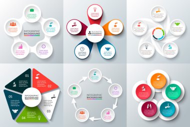 Vektör bilgi tasarım şablonu.