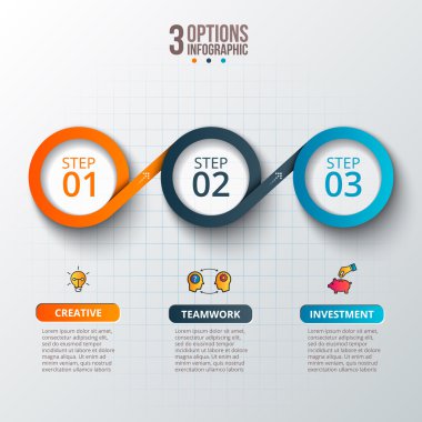 Soyut bilgi grafikleri sayı şablonu.