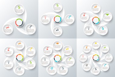 Vektör girdap Infographic.