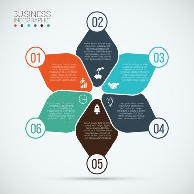 Vektör bilgi tasarım şablonu.