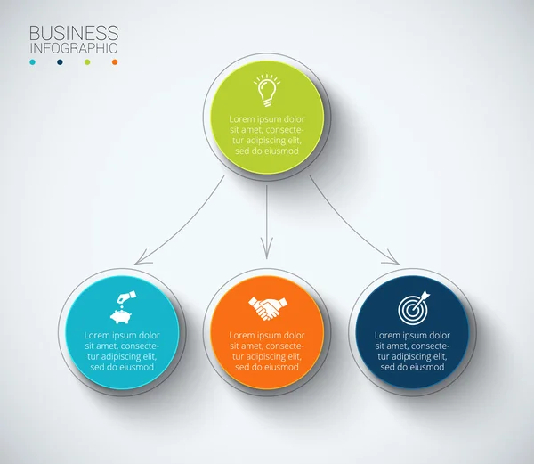 Vector circles for infographic. — Stock Vector