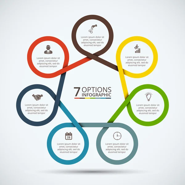 벡터 infographic 디자인 서식 파일. — 스톡 벡터