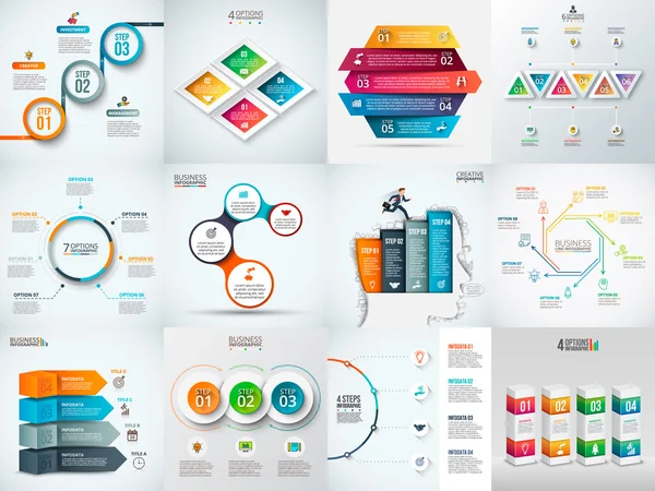 Plantilla de diseño de infografía vectorial . — Archivo Imágenes Vectoriales