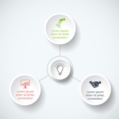 Vektör bilgi tasarım şablonu.