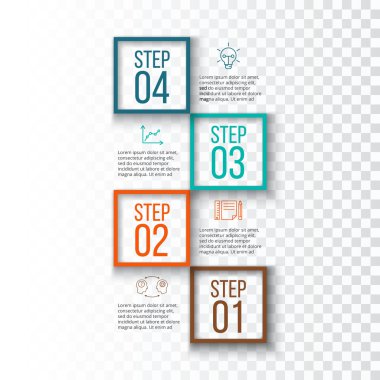 Soyut bilgi grafikleri sayı şablonu.