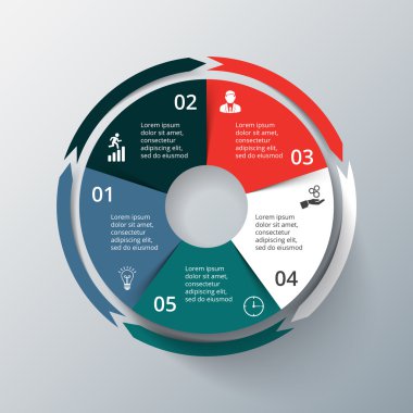 Vektör bilgi tasarım şablonu.