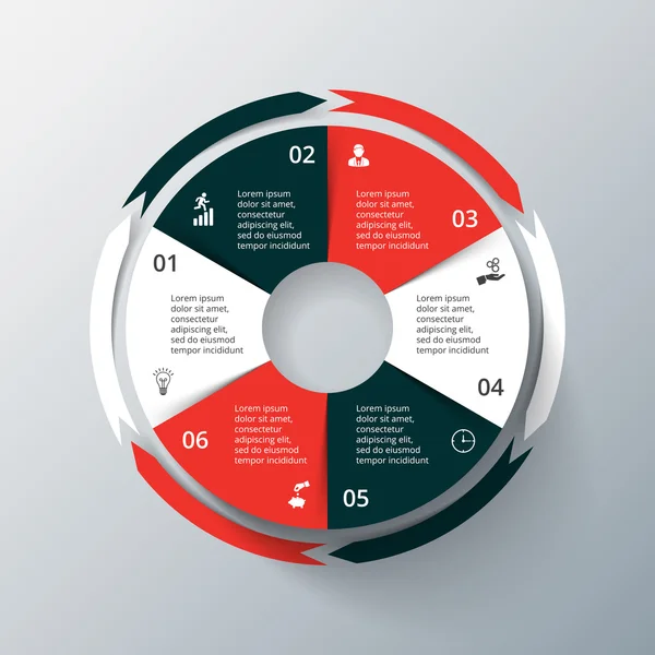 벡터 infographic 디자인 서식 파일. — 스톡 벡터