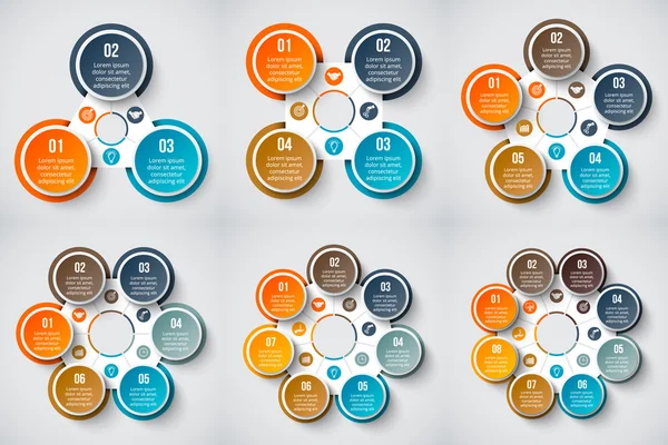 Infographic için vektör geometrik öğeleri.