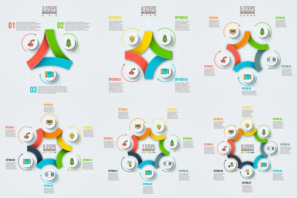 Vector cirkel infographic. — Stockvector