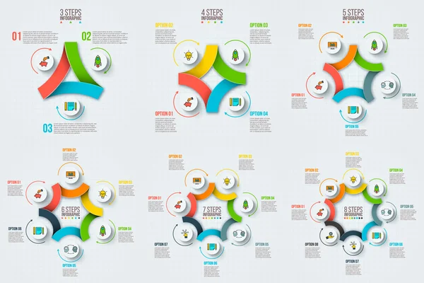 Infografía círculo vectorial . — Archivo Imágenes Vectoriales