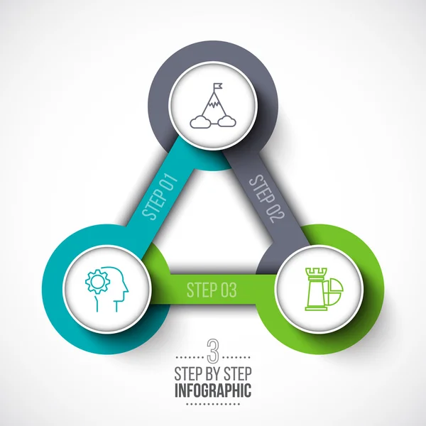 Vector cirkel infographic. — Stockvector