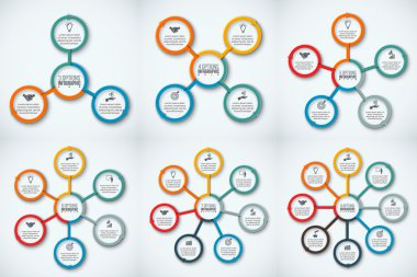 vektör daire Infographic.