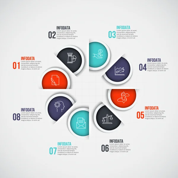 Vector infografisch ontwerp sjabloon. — Stockvector